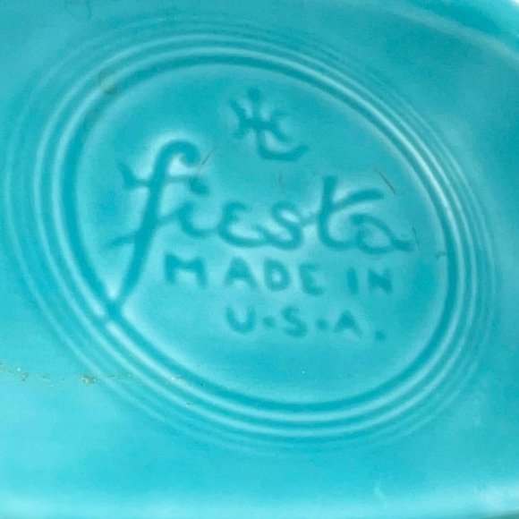 Fiesta Cups Pitcher Anniversary Vintage 1996 Two Matching Cups 60th - Picture 3 of 9